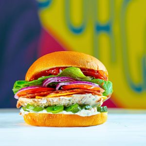 Crisp Tease Mustard Chicken Burger